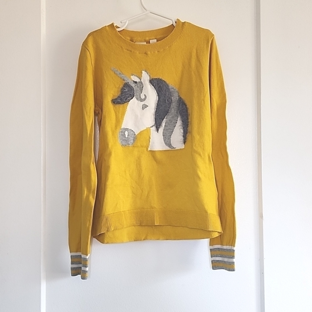 GAP kids unicorn sweater girls size Large